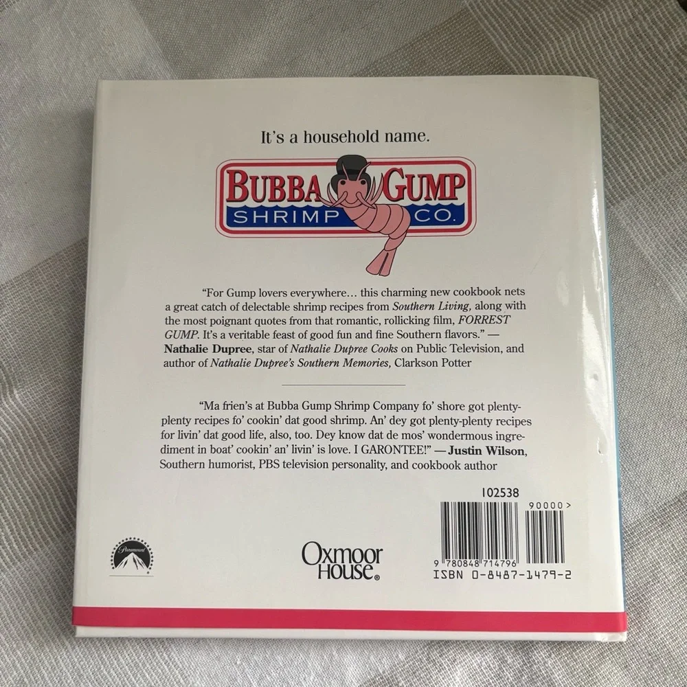 Vintage Bubba Gump Shrimp Co. Cookbook - Recipes & Reflections from Forest Gump